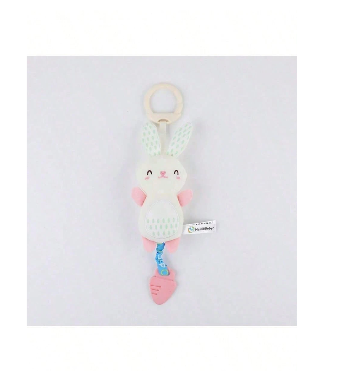 Cute Animal Plush Hanging Decor, Soft Fabric, Car/Crib Hanging, Squeaky, Baby Toy, Teething Rattle, Multiple Styles Available