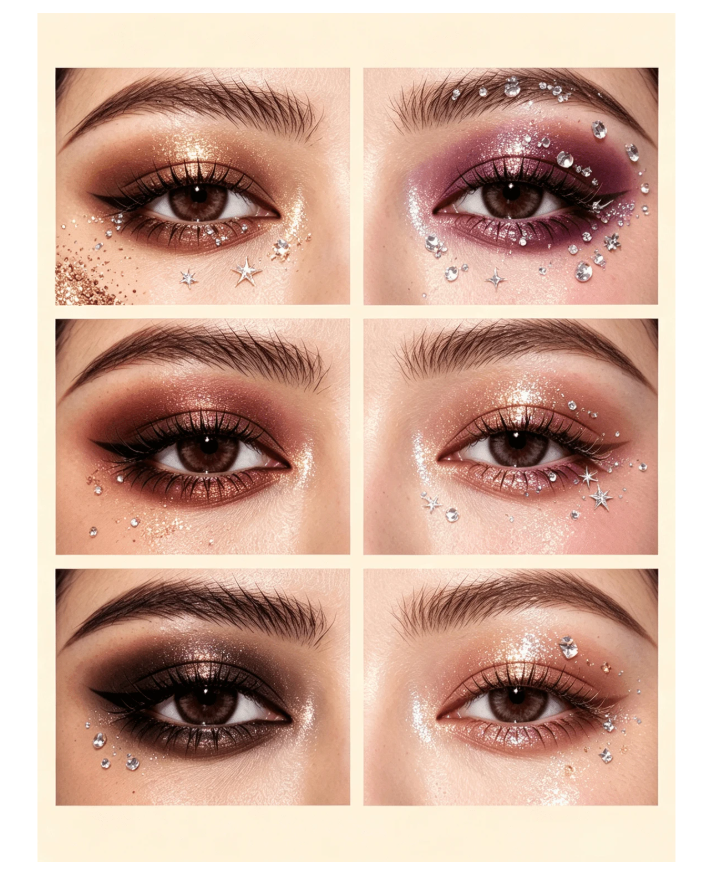 Naked Heat Eyeshadow Palette Set Desert Oasis Cherry Wizard Of Oz High Pigment Matte Shimmer Rhinestone, Long-Lasting Waterproof Makeup, Suitable For Party Women, Perfect Halloween Makeup Gift
