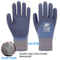 1Pair Winter Thermal Gloves Waterproof Work Safety Glove Anti-Slip Grip Rubber Garden Gloves For Worker Builder Hands Protection