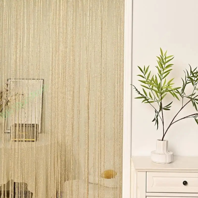 G5AB Simple Silver Window Curtain Permanent Polyester Net Insect Blocking Contemporary Fashion