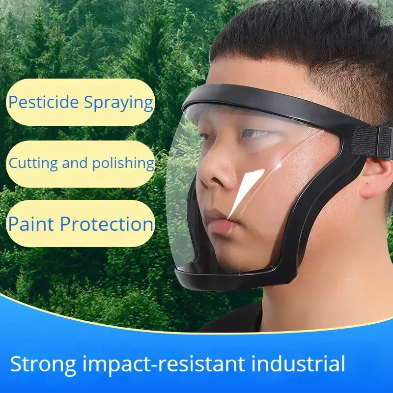 Anti-fog protective mask - Dust and splash resistant, suitable for sports, cycling, work, grinding, weeding/mowing, and more