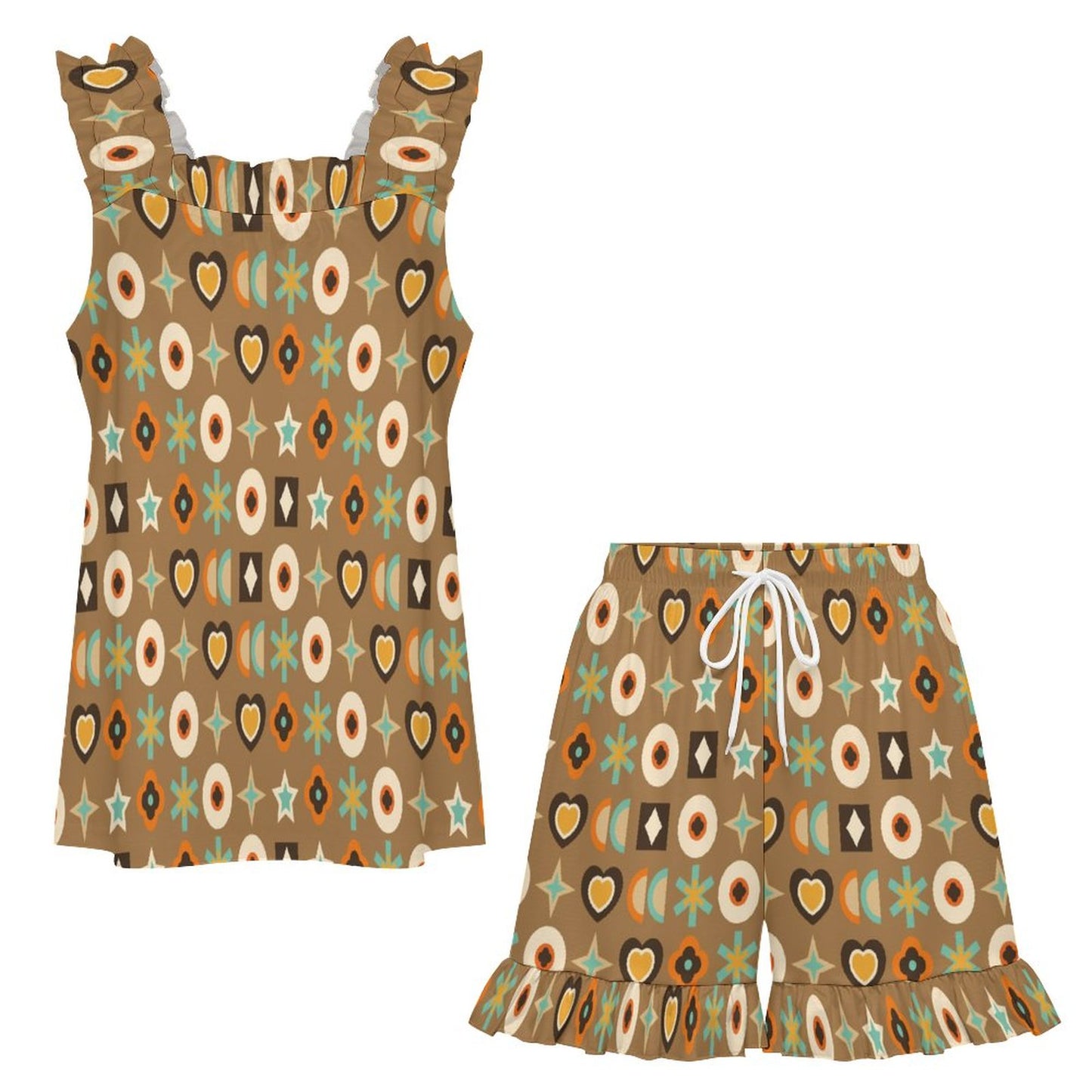 Ruffled Pajama Set