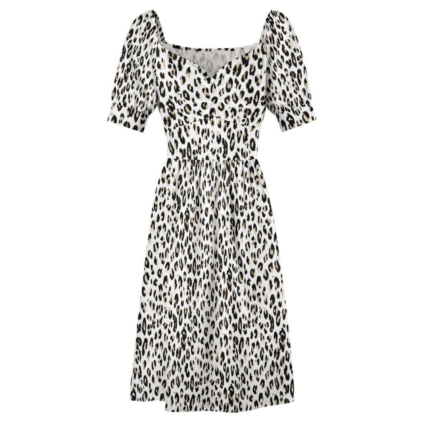 Short Sleeve V Neck Lovely Dress