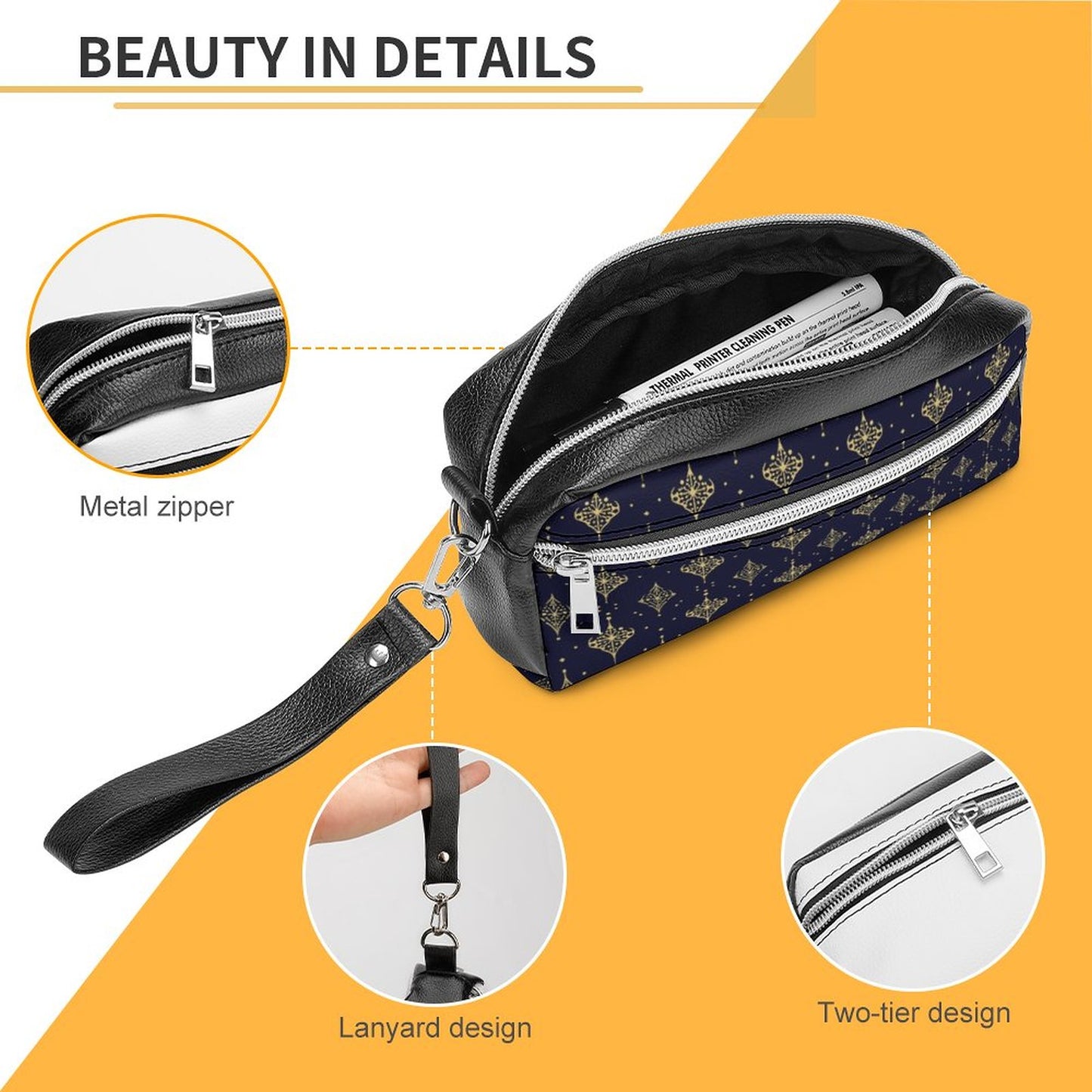 Versatile Cosmetic Bag & Pencil Case Pouch