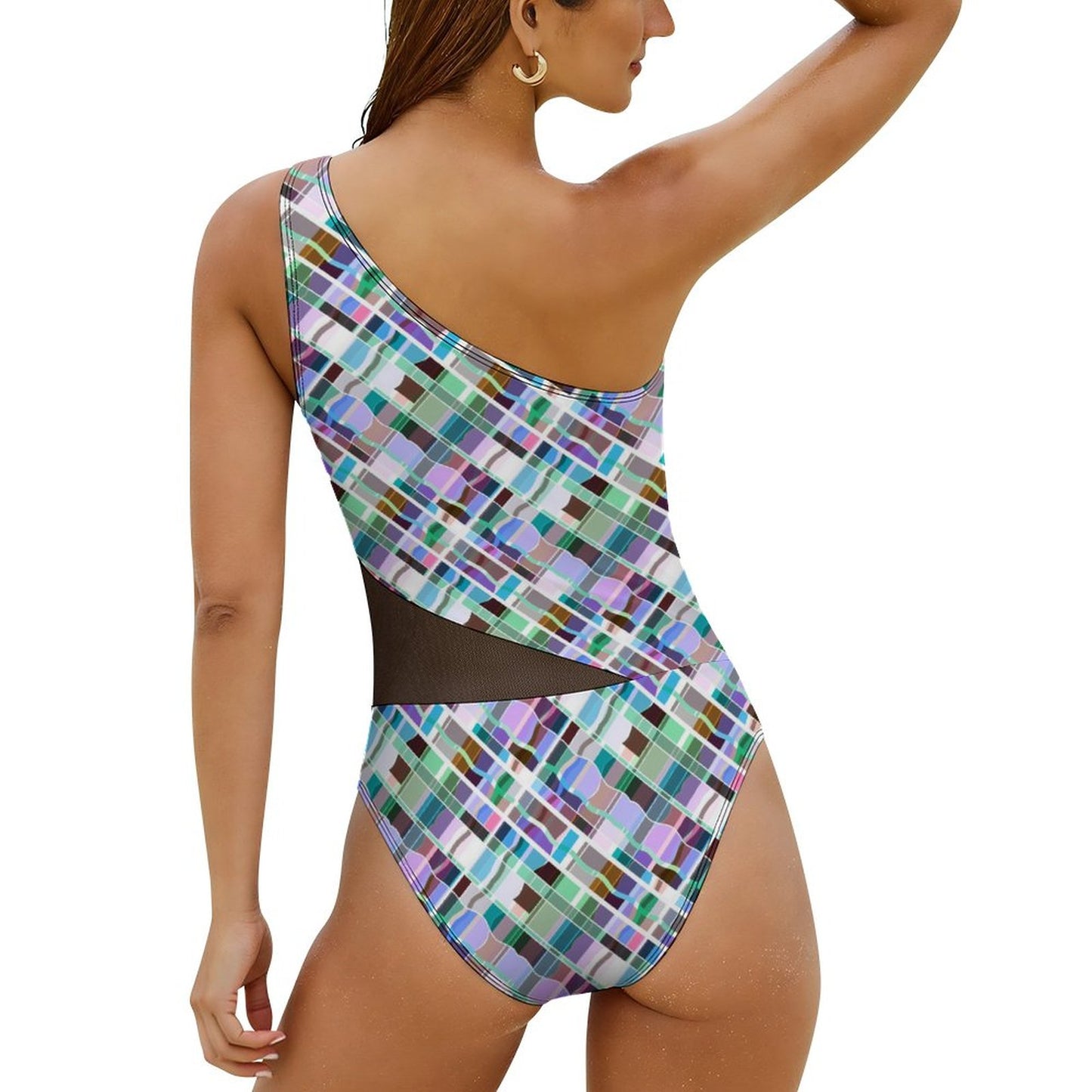Mesh One-Piece Swimsuit