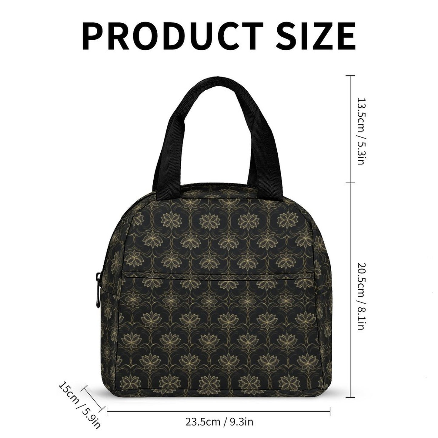 Insulated Lunch Bag with Pocket (All-Over Printing)