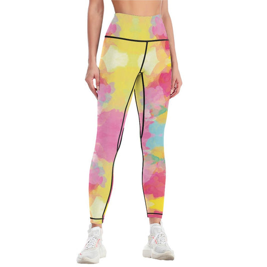 Women Workout Yoga Pants with Lines