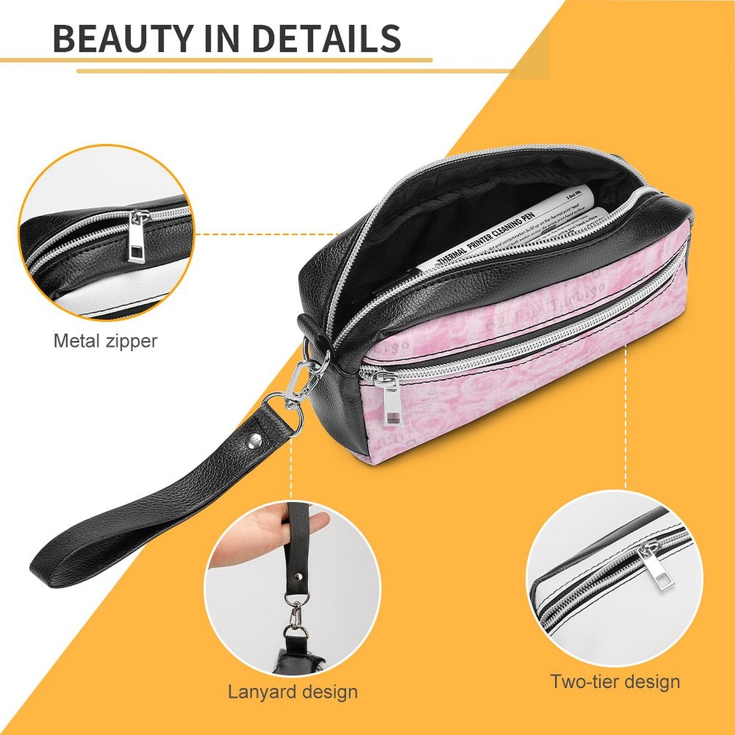 Versatile Cosmetic Bag & Pencil Case Pouch
