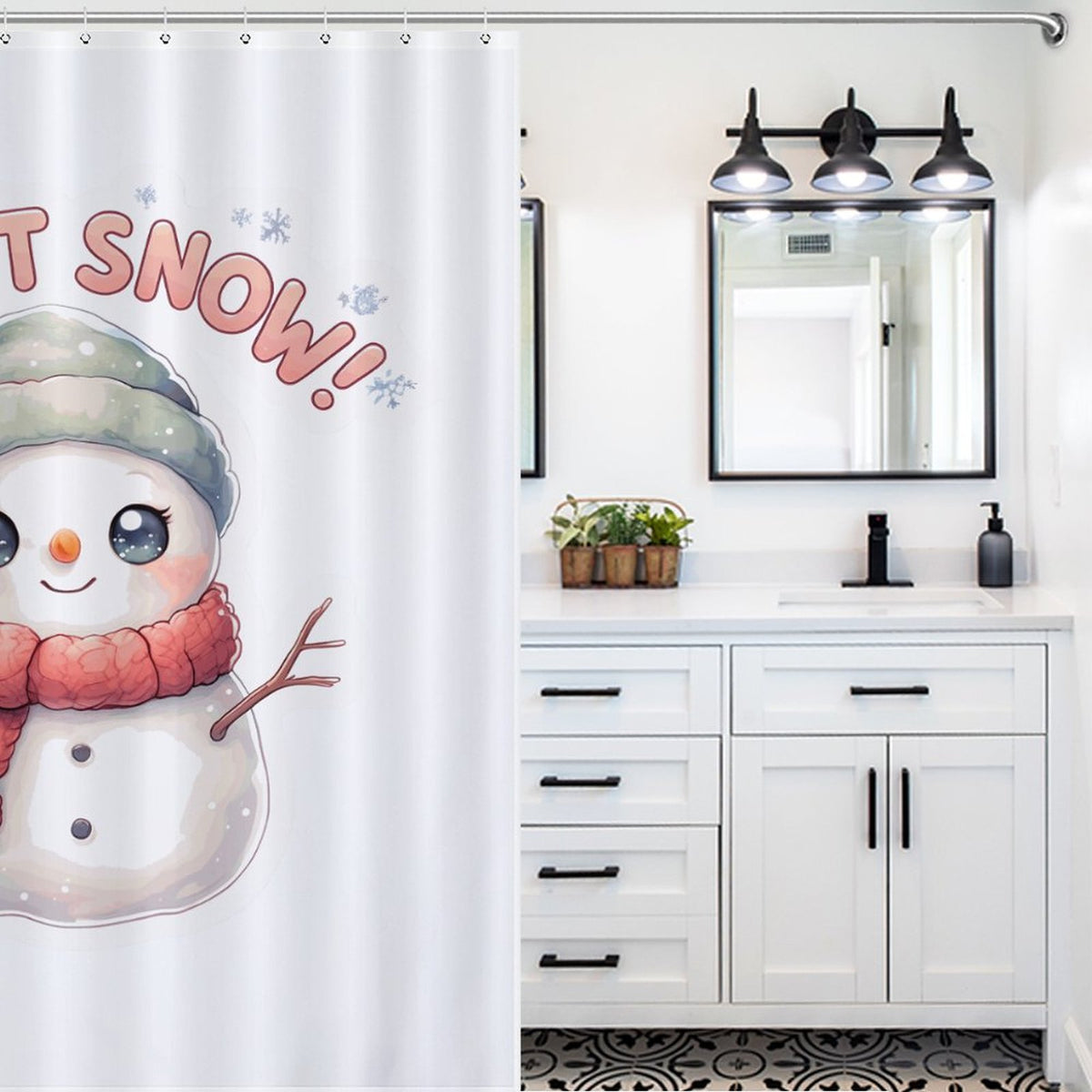 Let it Snow Shower Curtain