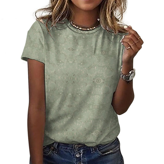 Cotton Summer Short Sleeve T-Shirts for Women
