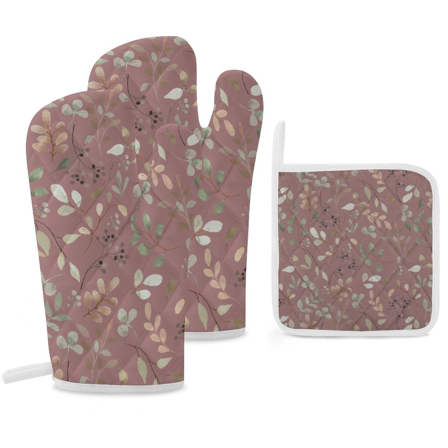 Oven Mitts & Pot Holder Set of 3