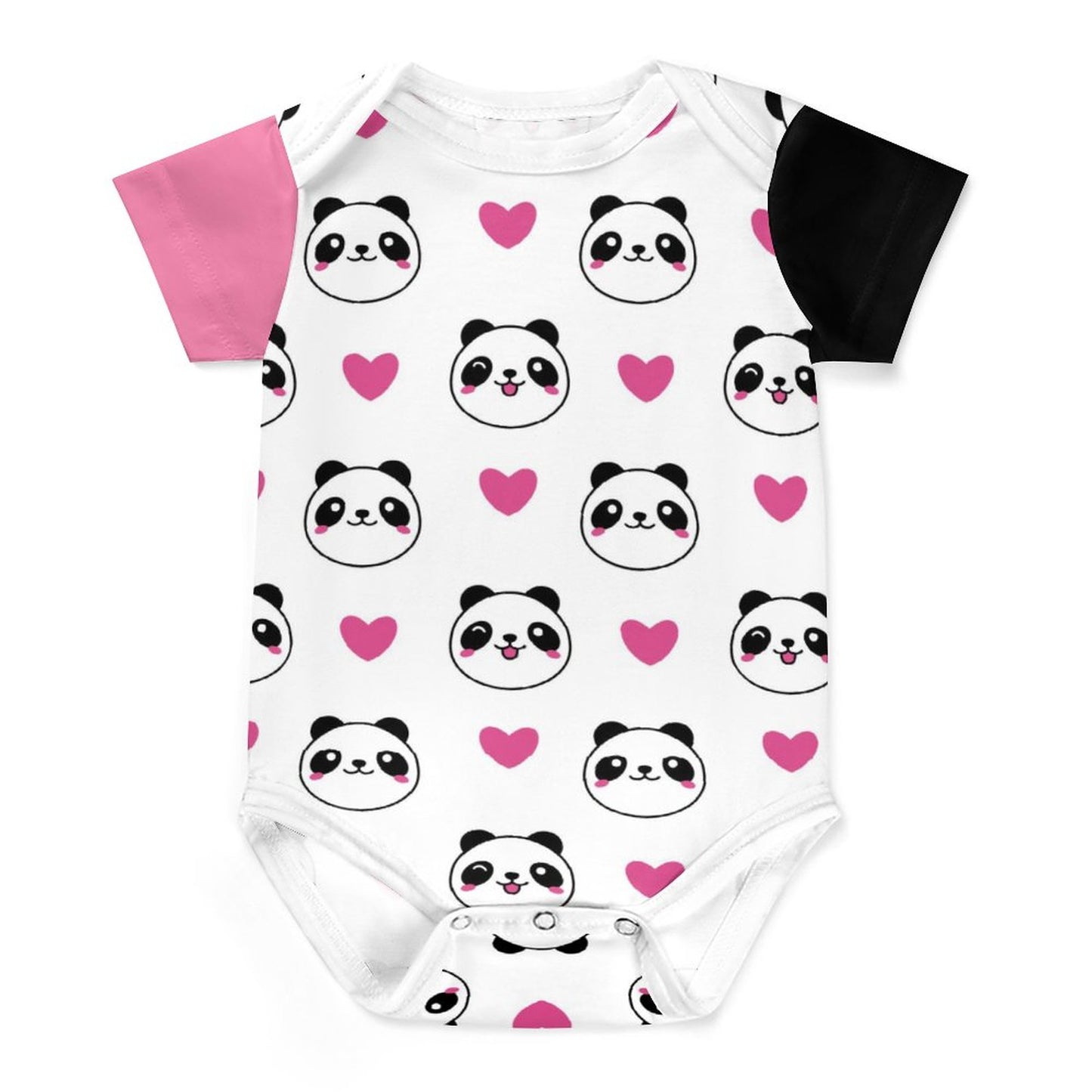 220gsm Faux Cotton Short Sleeve Baby Romper(All-over Printing)