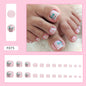 Pure desire French diamond flash ins wind sweet and cool hot girl press-on nails and Press-on toenails special fake nail manicure piece Press-on toenails nail｜365nails
