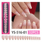 "Champagne Gold 3D Swirls" - Elegant 32Pcs Press-On Nails Set – Image 6