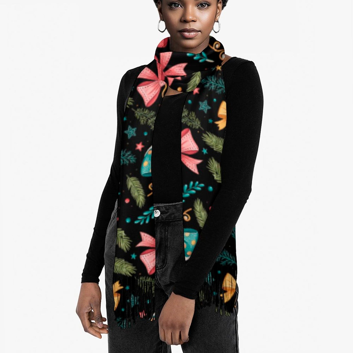 Cashmere-like Tassel Scarf