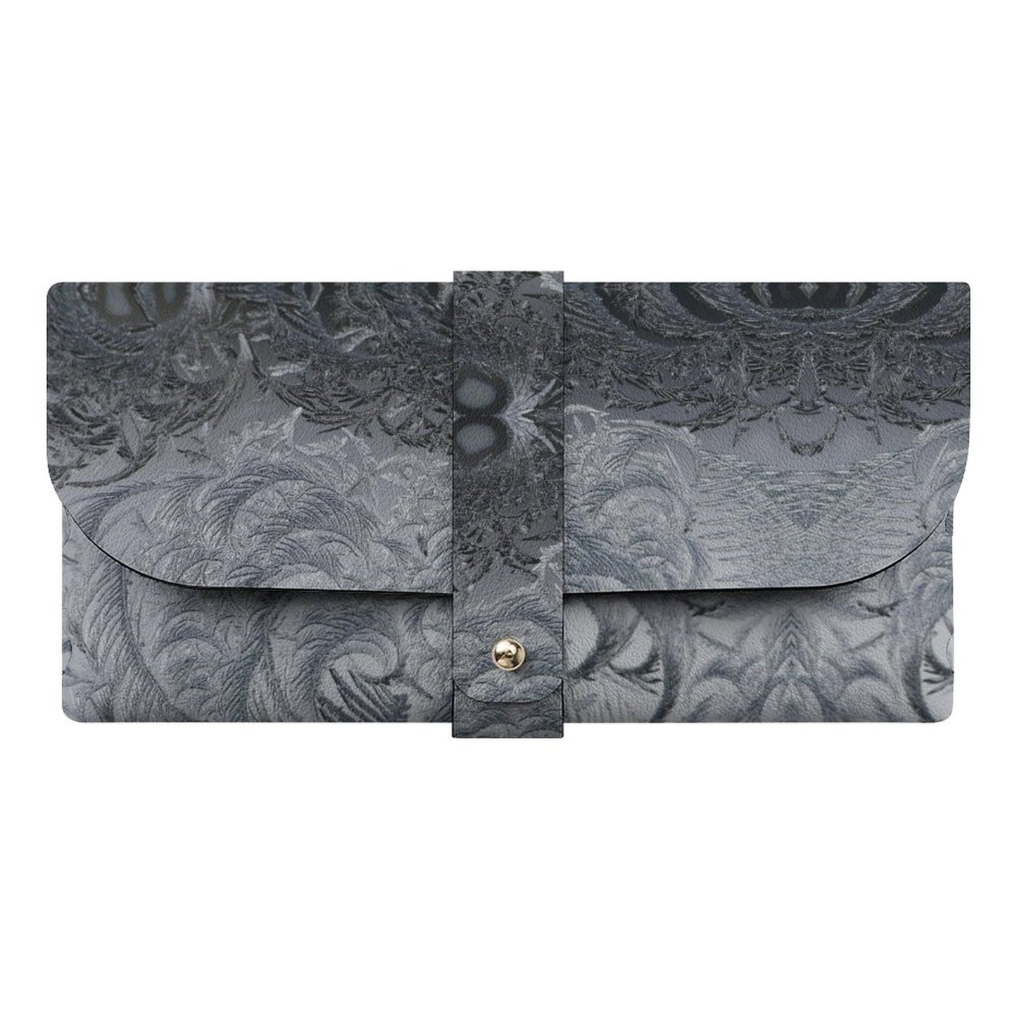 Leather Eyeglass Case Gray