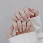 365nails: "Alice's Butterfly" – 3D Hand-Painted Butterfly & Cat Eye Handmade Almond Nails – Image 2