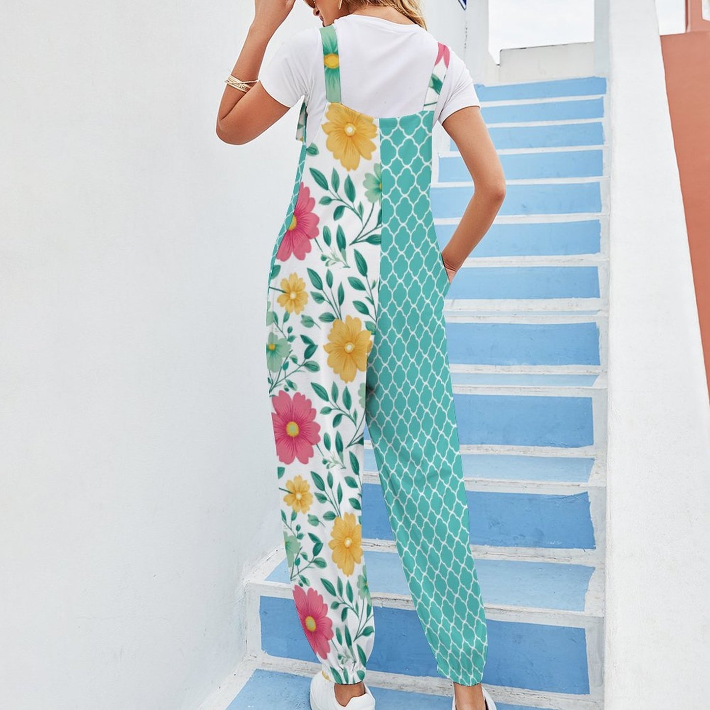 Spaghetti Strap Jumpsuit multicolor