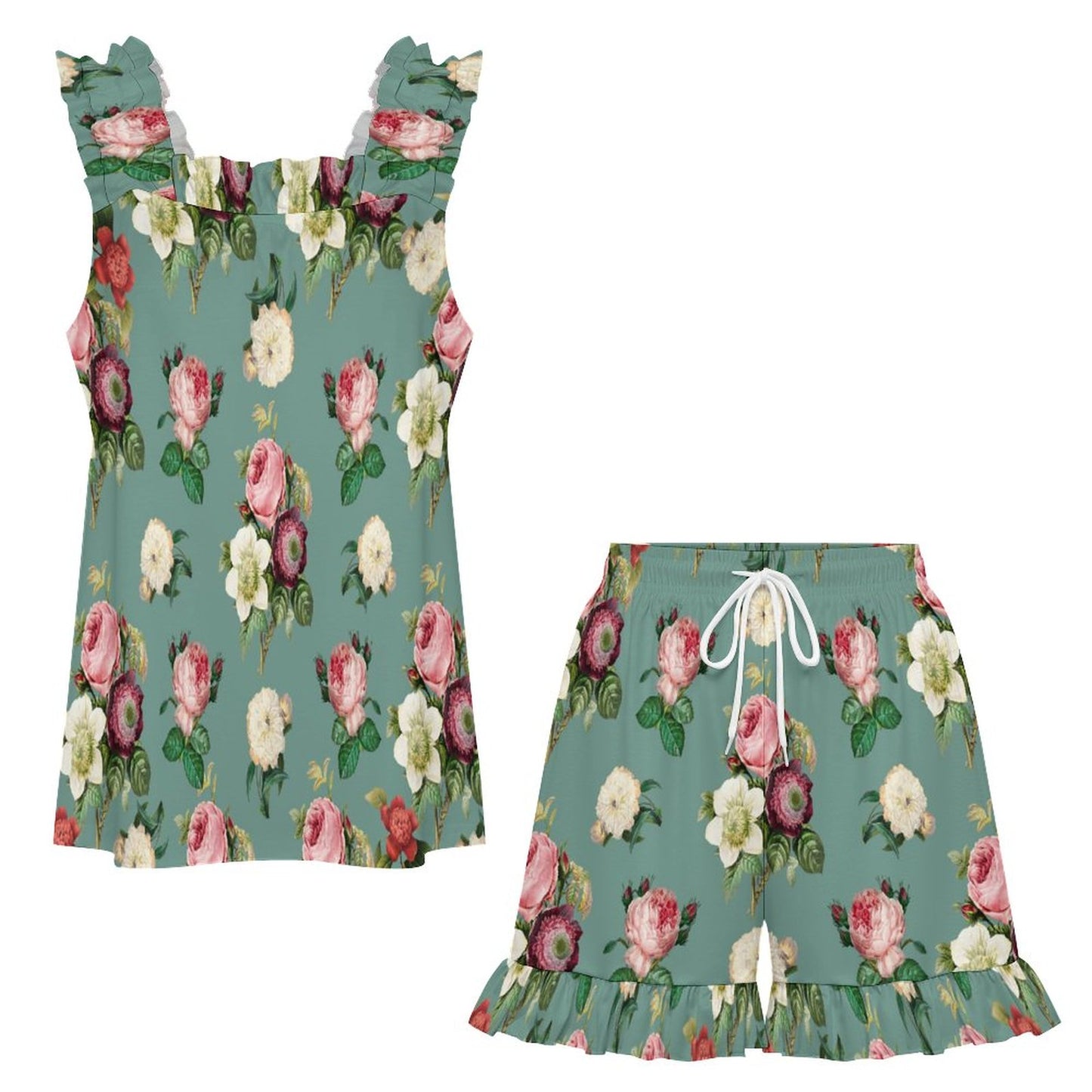Ruffled Pajama Set