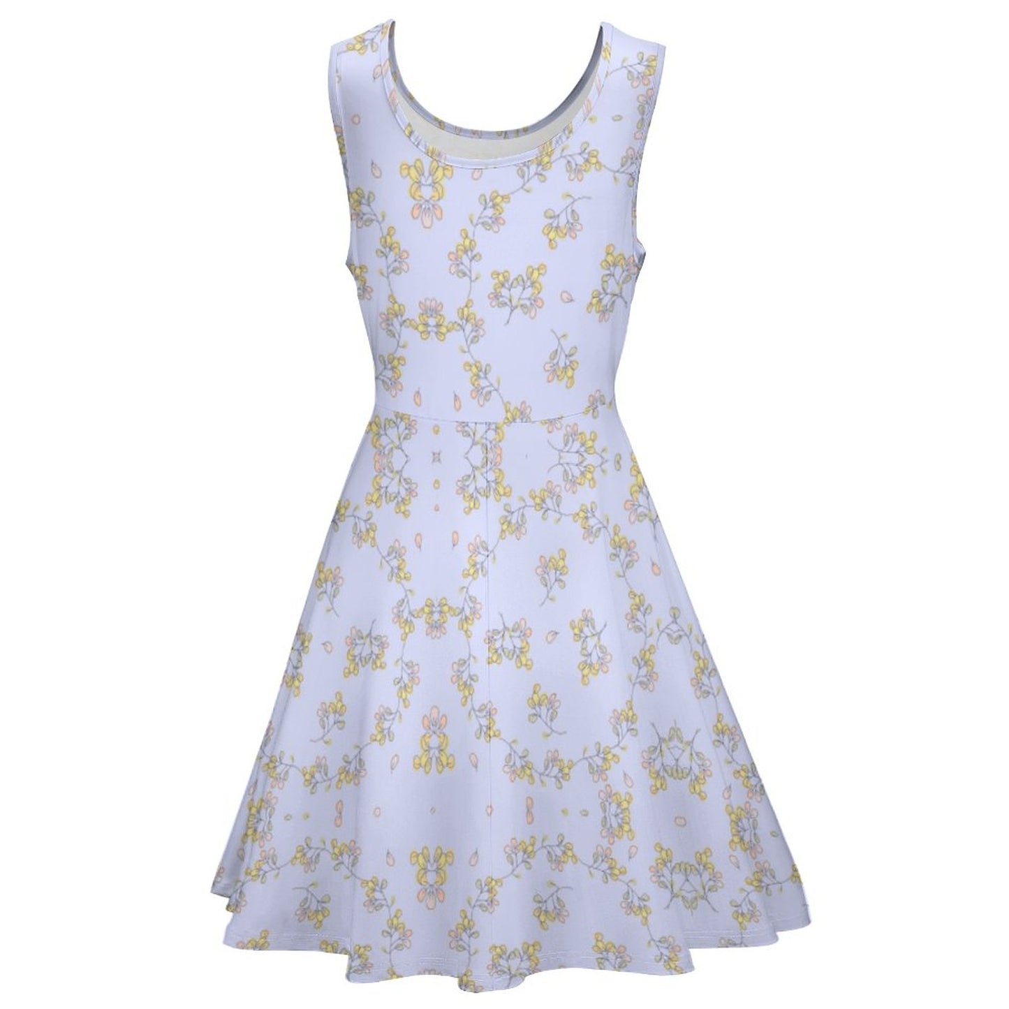 Round Neck Sleeveless Dress Styles