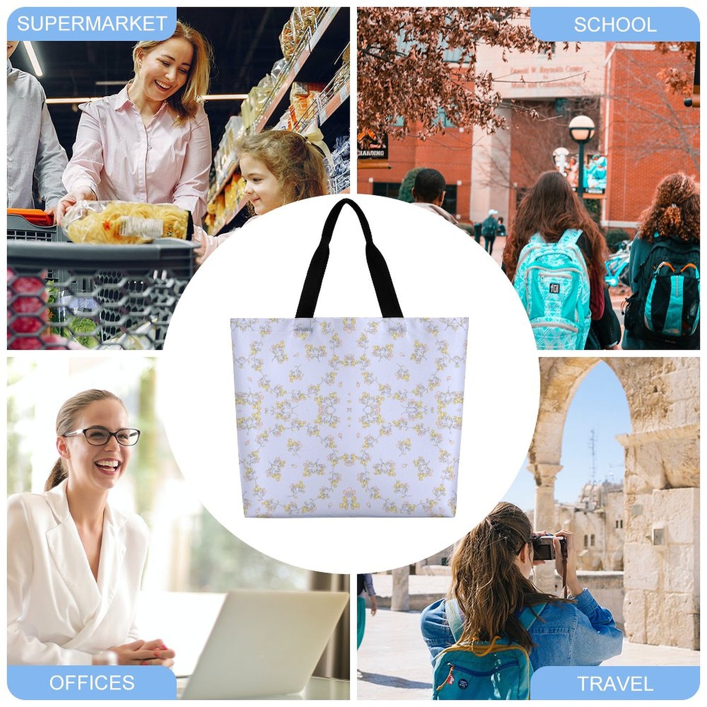 Large One Shoulder Shopping Bag