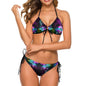 Halter Tie Front Bikini Set