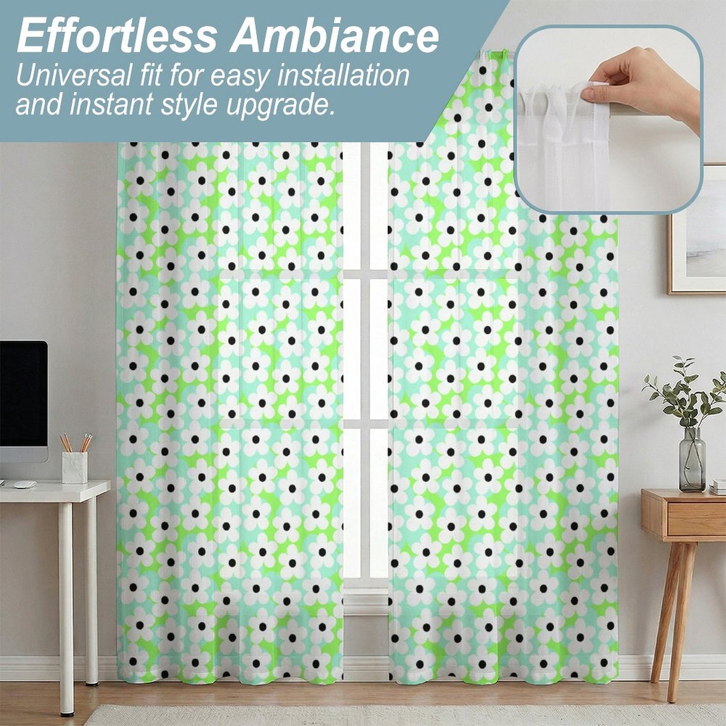 Sheer Curtain Daisy