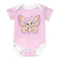 Faux Cotton Short Sleeve Baby Romper