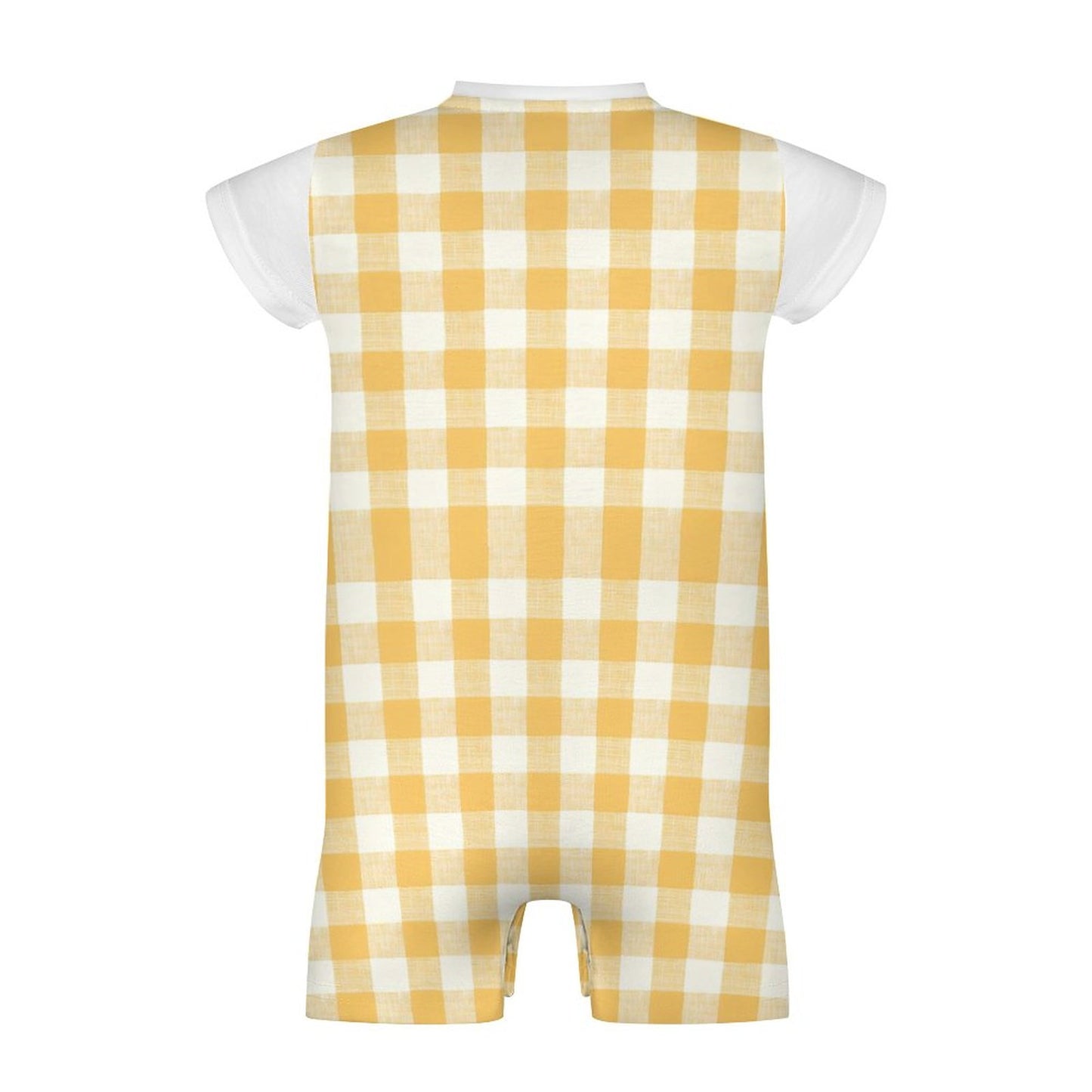 Faux Cotton Short Sleeve Baby Bodysuit Romper