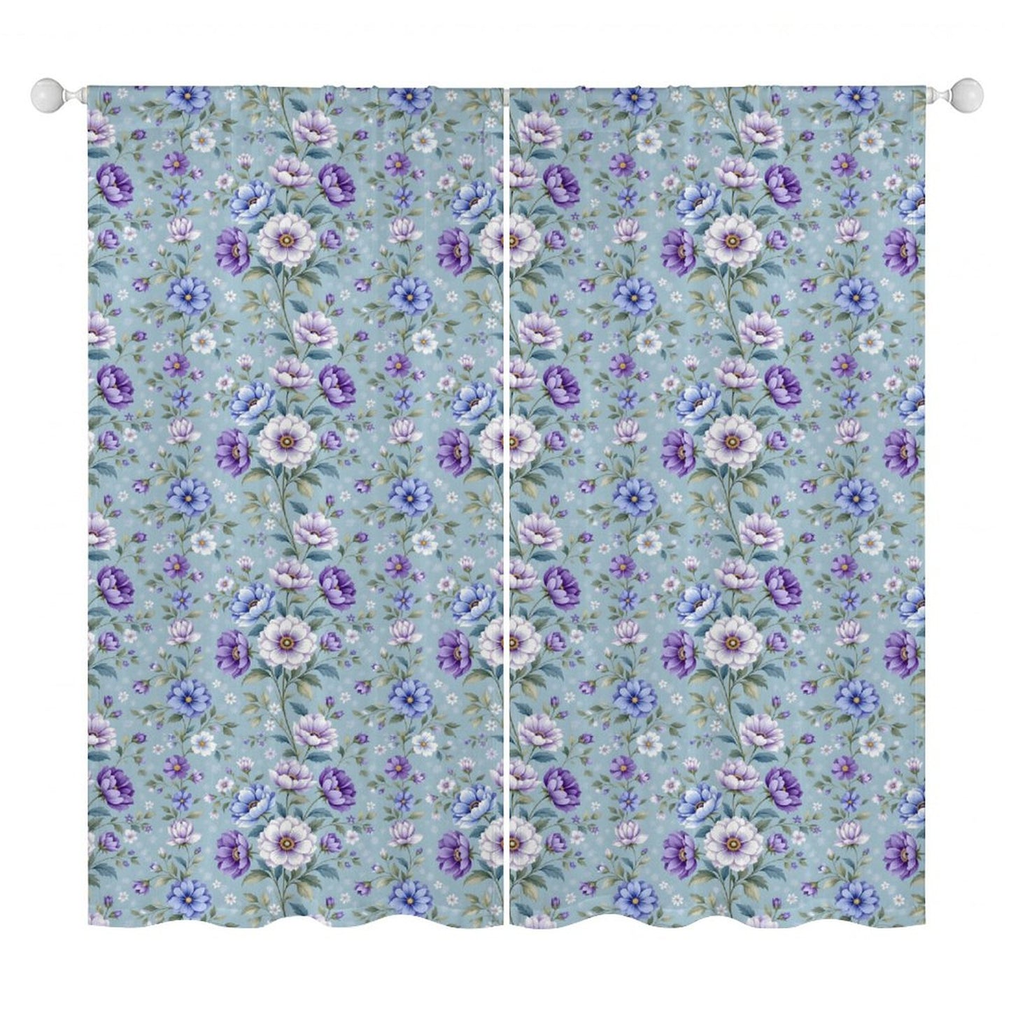 Sheer Curtain Flowers