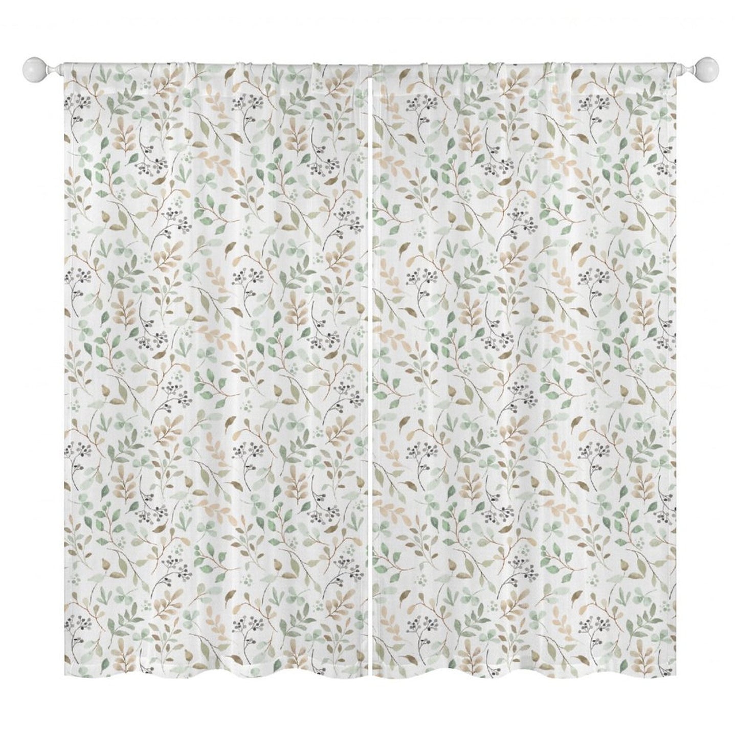 Sheer Curtain Flowers Vines