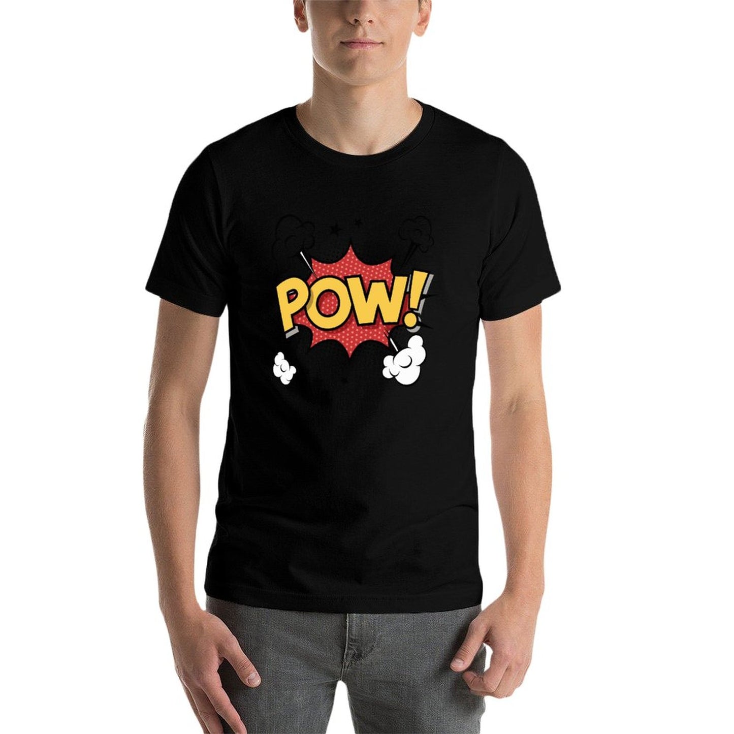 Short Sleeve Cotton Crewneck T-Shirt for Men Women