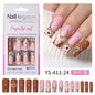 Press on nails advanced sense belt drill three-dimensional detachable nail art Spice girl fake nail press on – Image 19