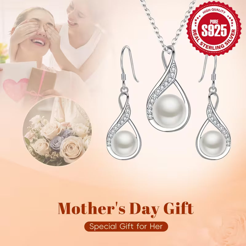 Luxurious and Elegant Titanium Steel Earring Necklace Set | Bohemian Retro Sexy