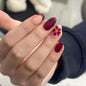 French Minimalist Nude Pink Almond Short Press On Nails – JP4366