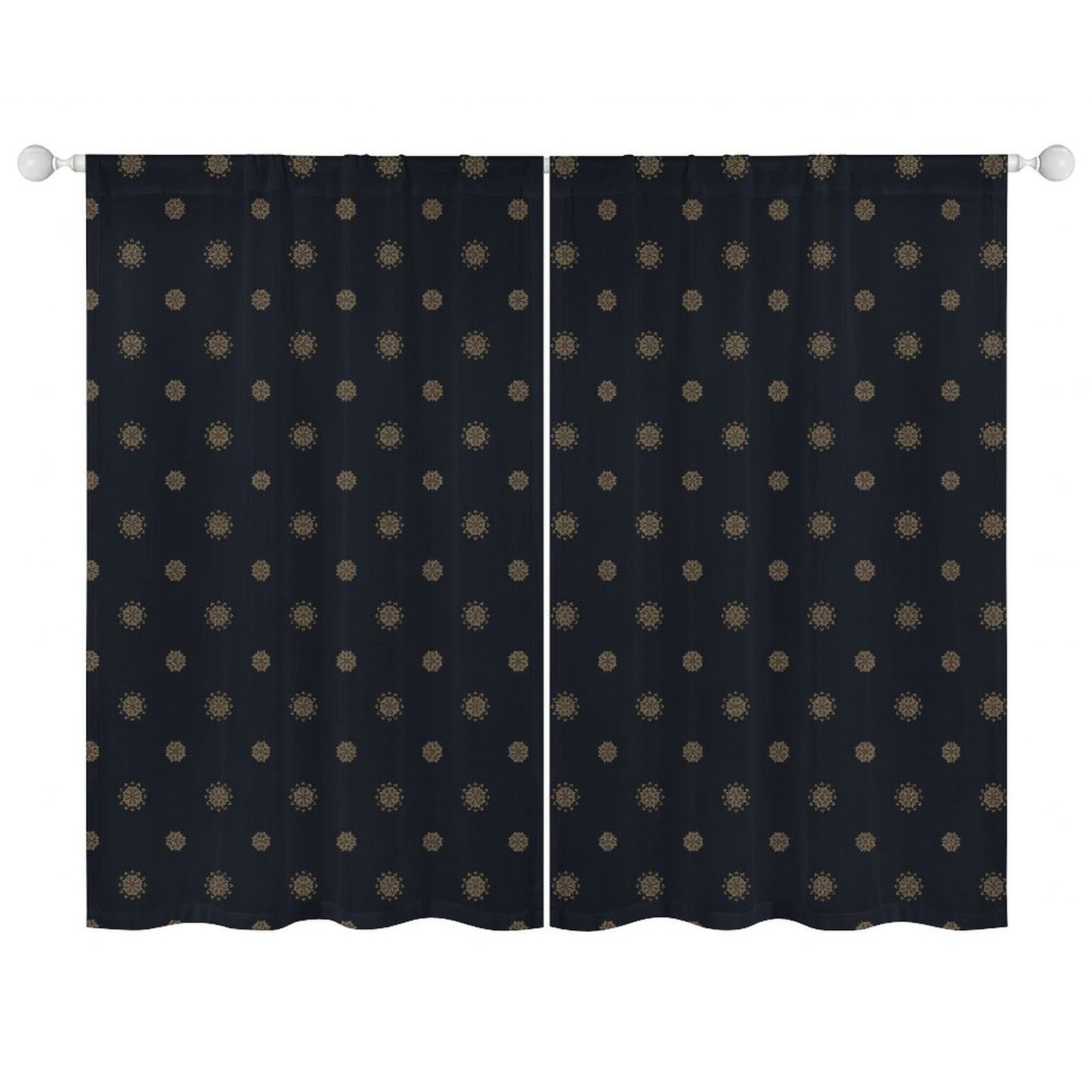Sheer Curtain Navy Blue