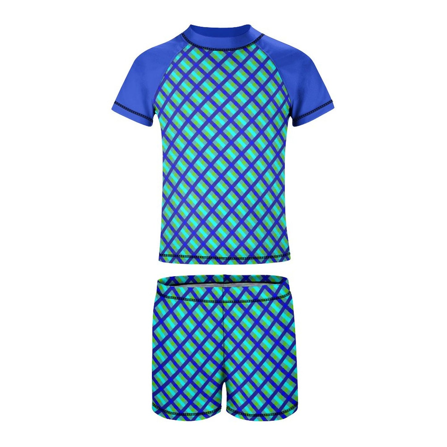 Swimsuit Set for Boys Blue and Green