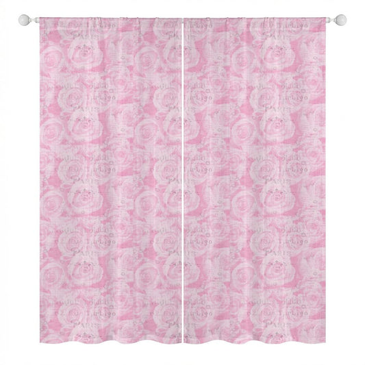 Sheer Curtain Pink
