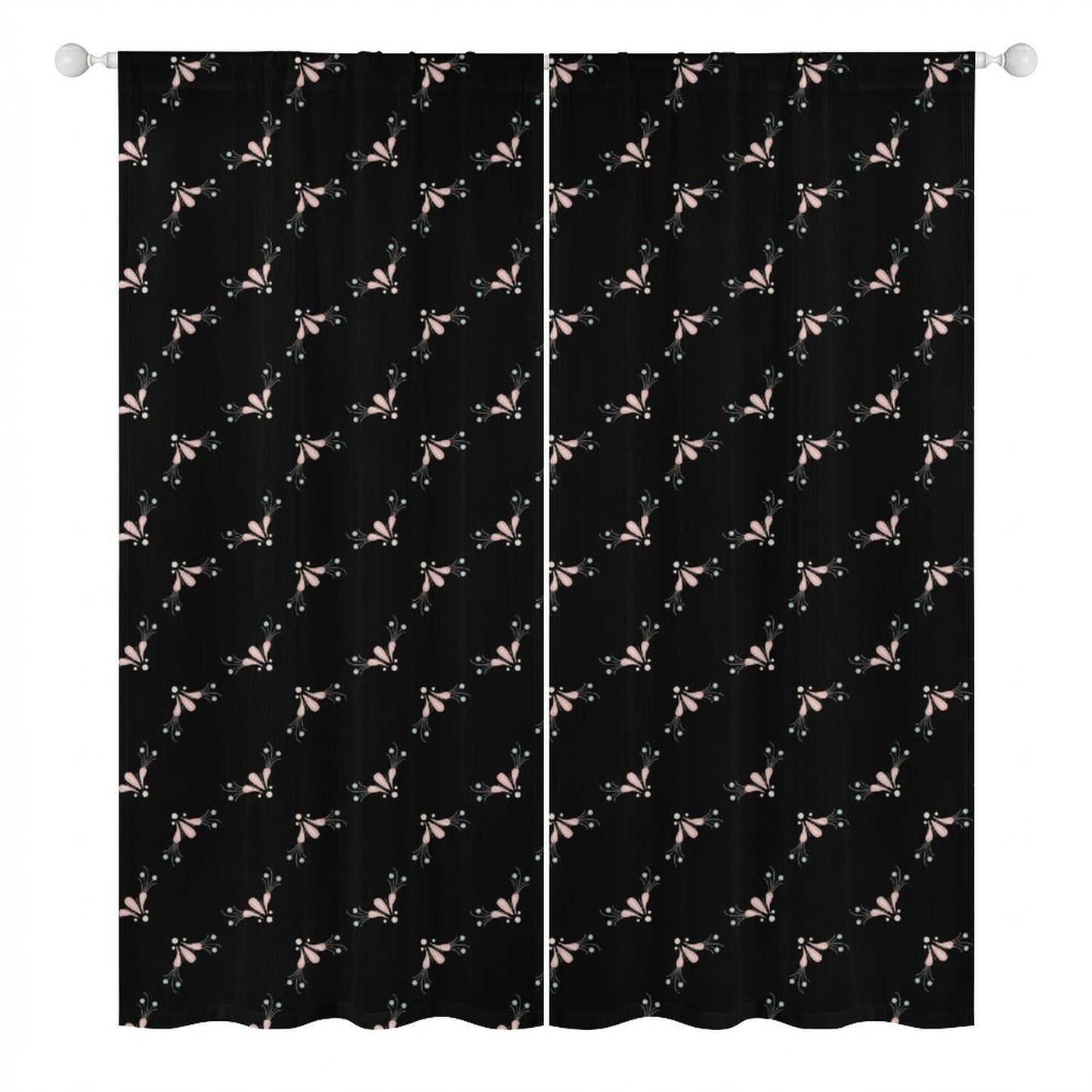 Sheer Curtain Black