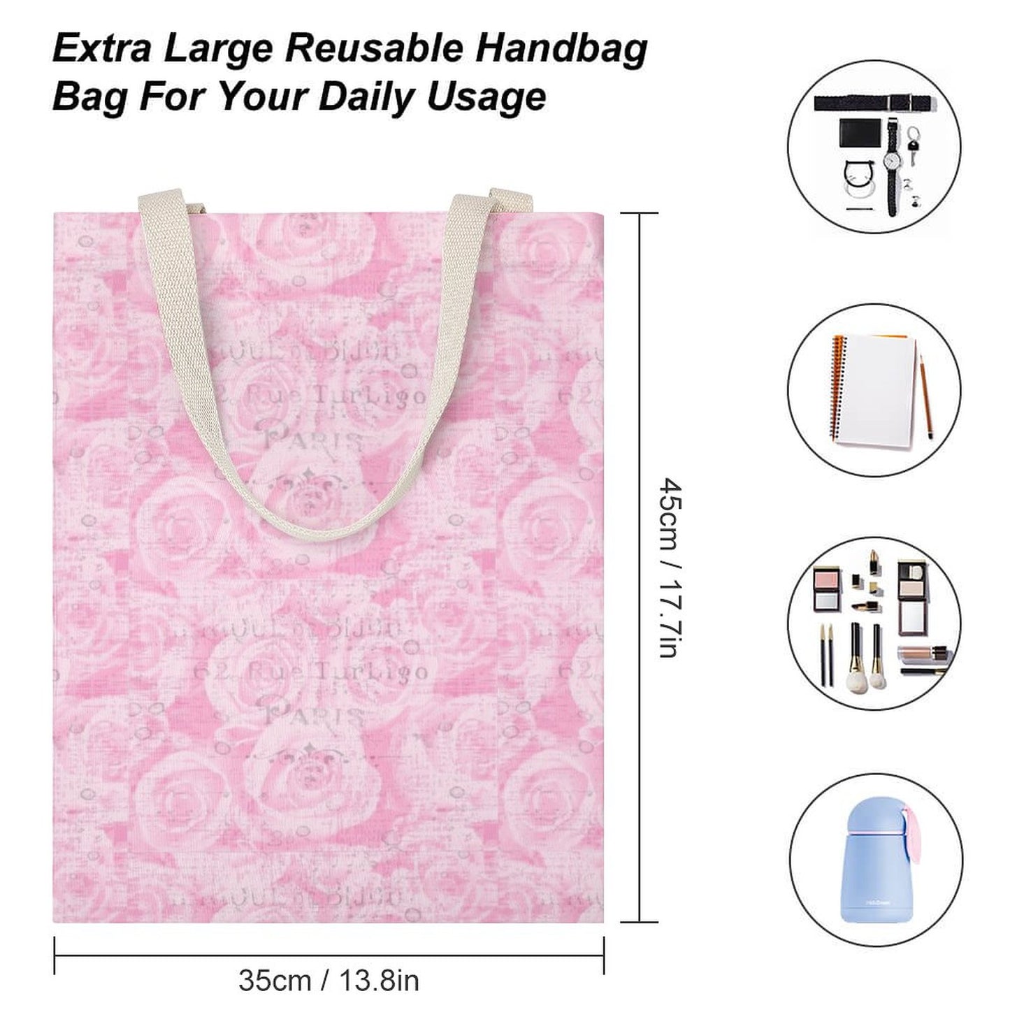 Tote Canvas Bag (Dual-sided Printing)