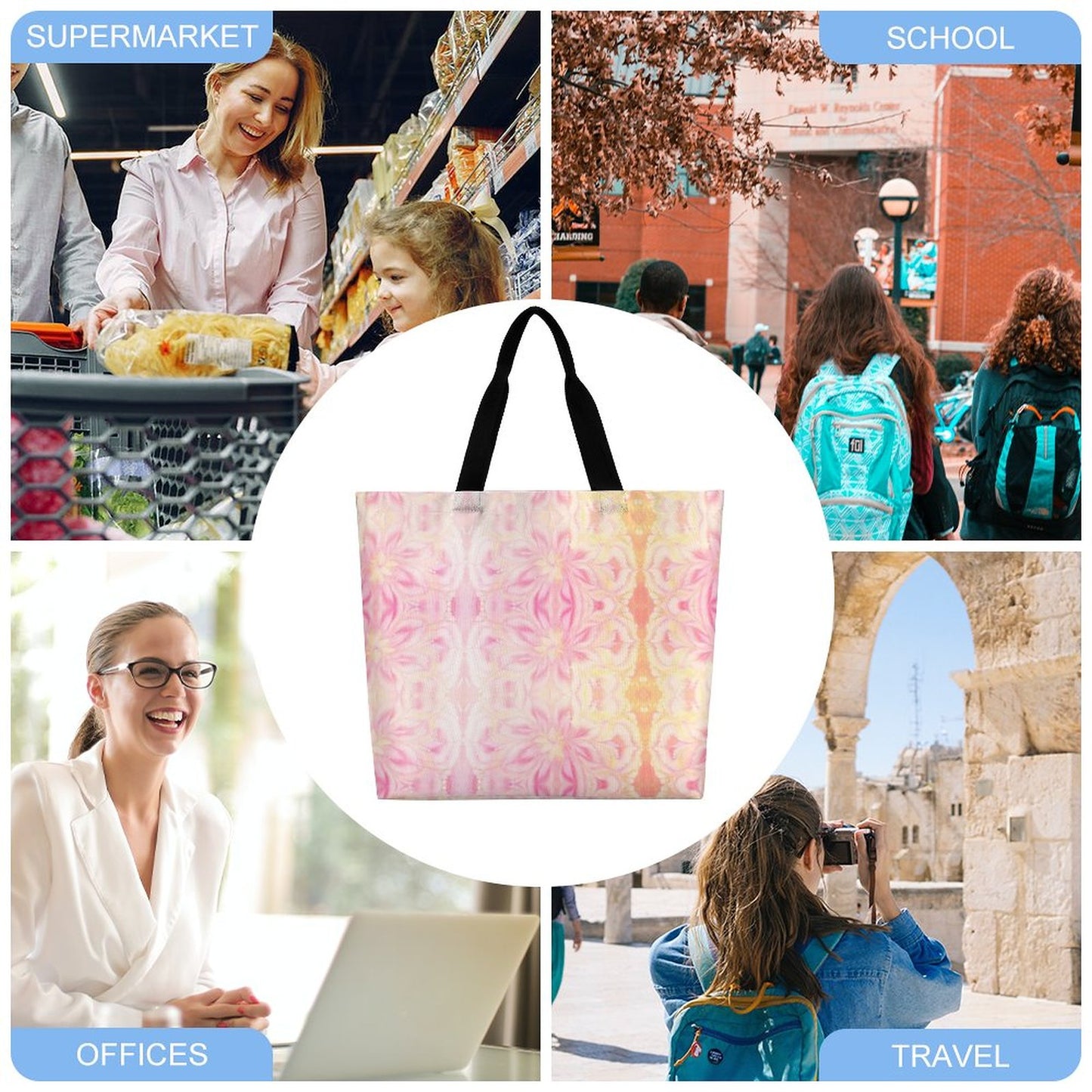 Large One Shoulder Shopping Bag