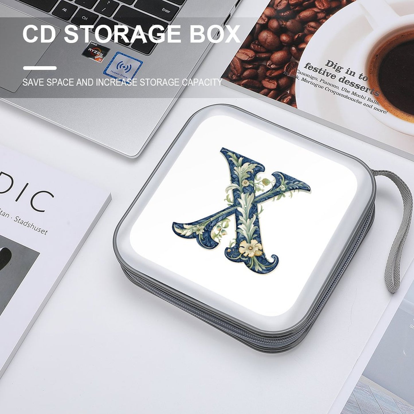 Portable Zipper Disc Storage Case for Car Home Travel