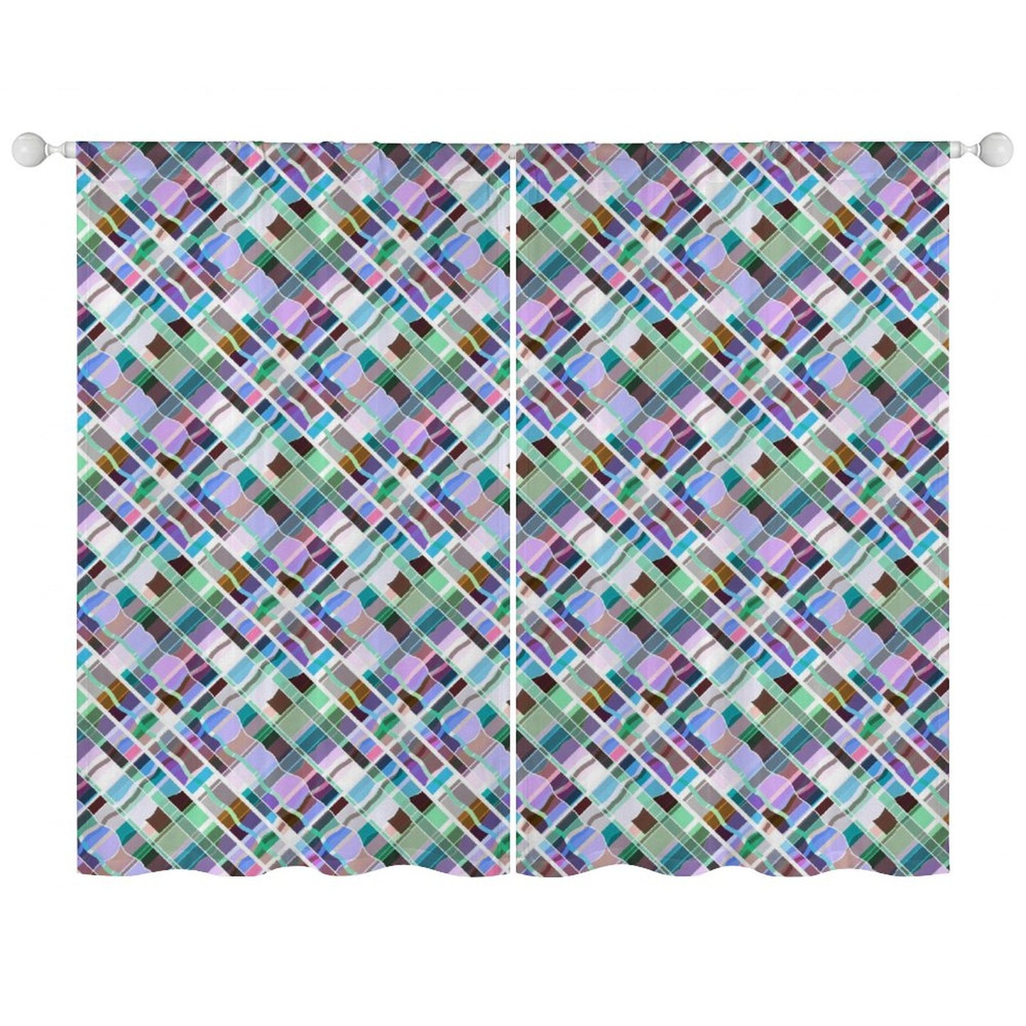 Sheer Curtain Colorful
