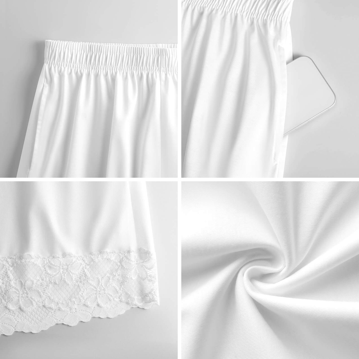 Women's Lace Trim Pajama Shorts