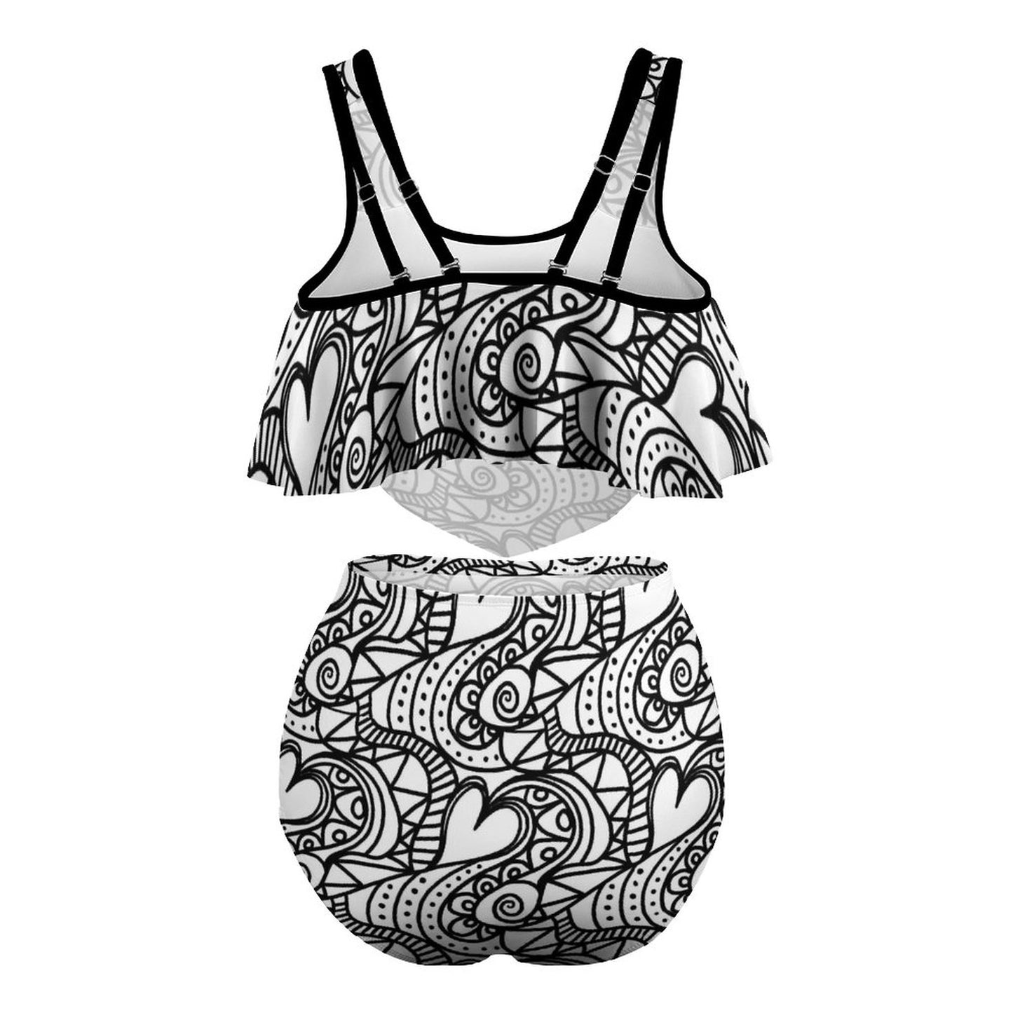 Plus Size Women's Two piece Swimsuit with Tankini