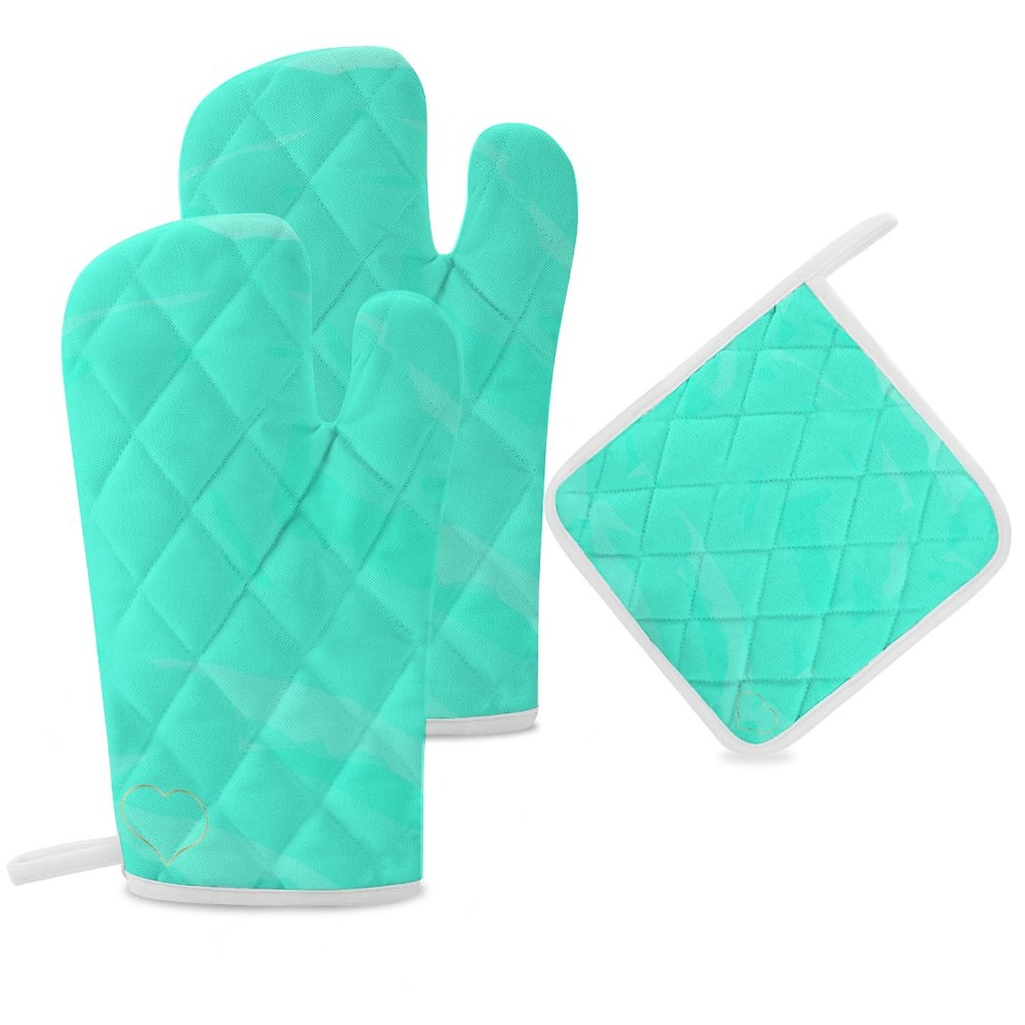 Oven Mitts & Pot Holder Set of 3