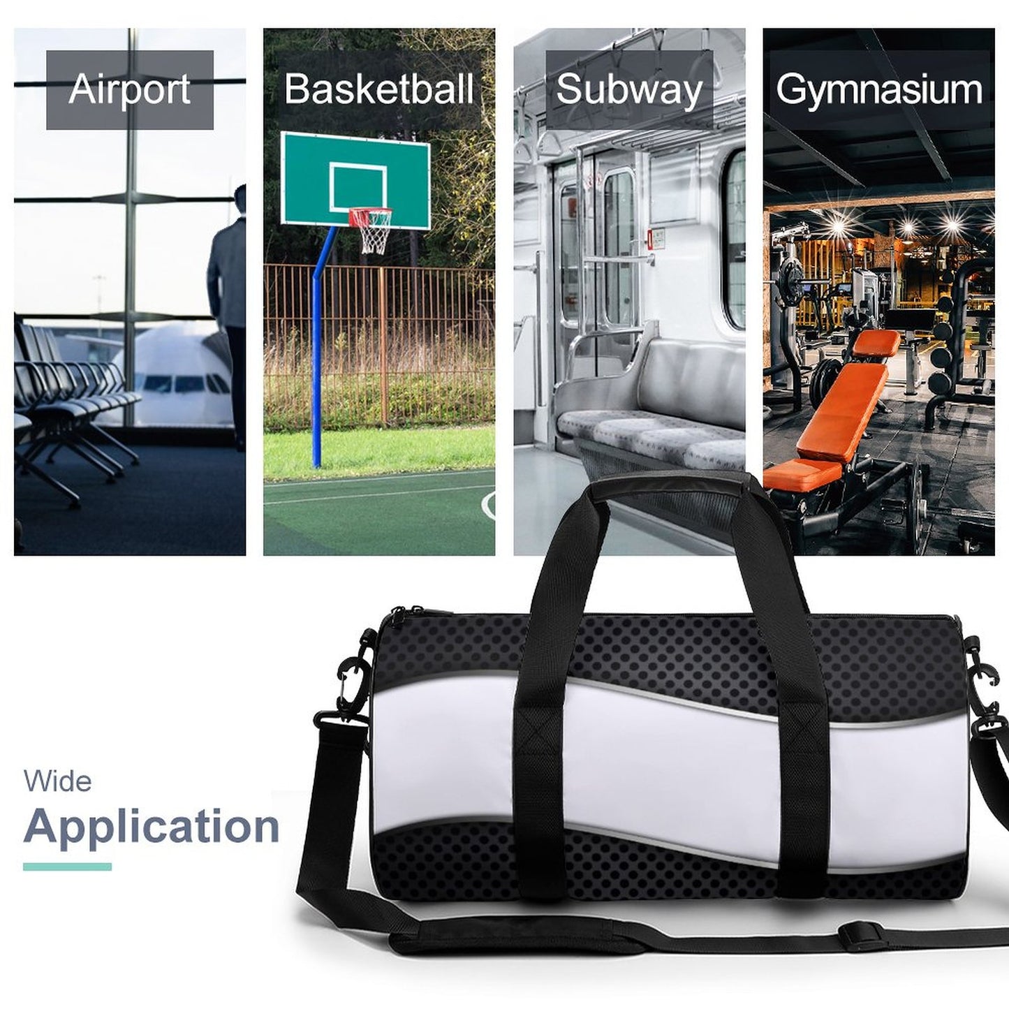 Cylindrical Gym Bag(Multi-sites)