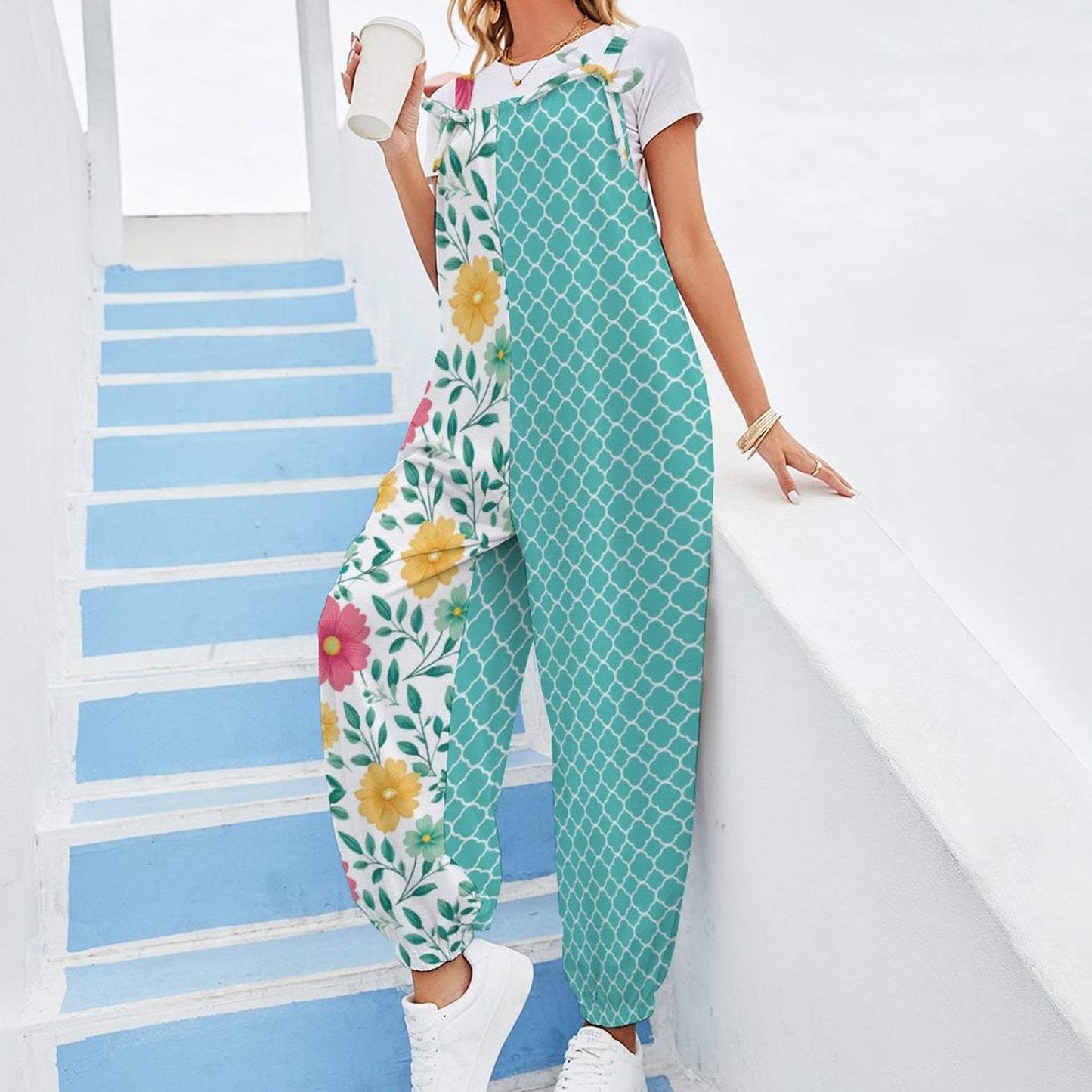 Spaghetti Strap Jumpsuit multicolor