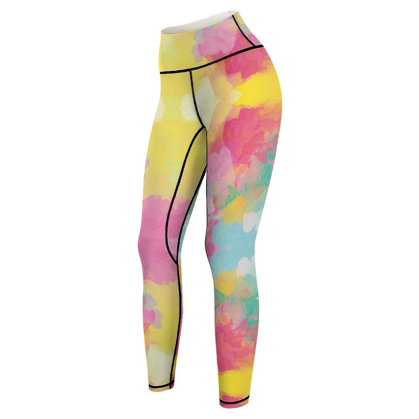 Women Workout Yoga Pants with Lines