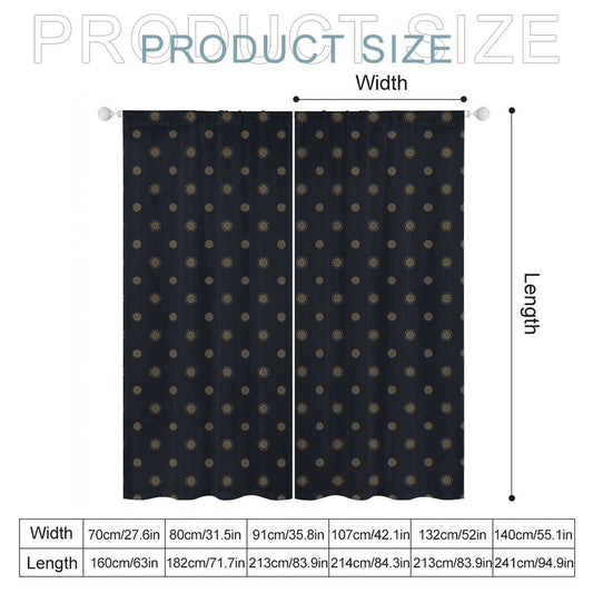 Sheer Curtain Navy Blue